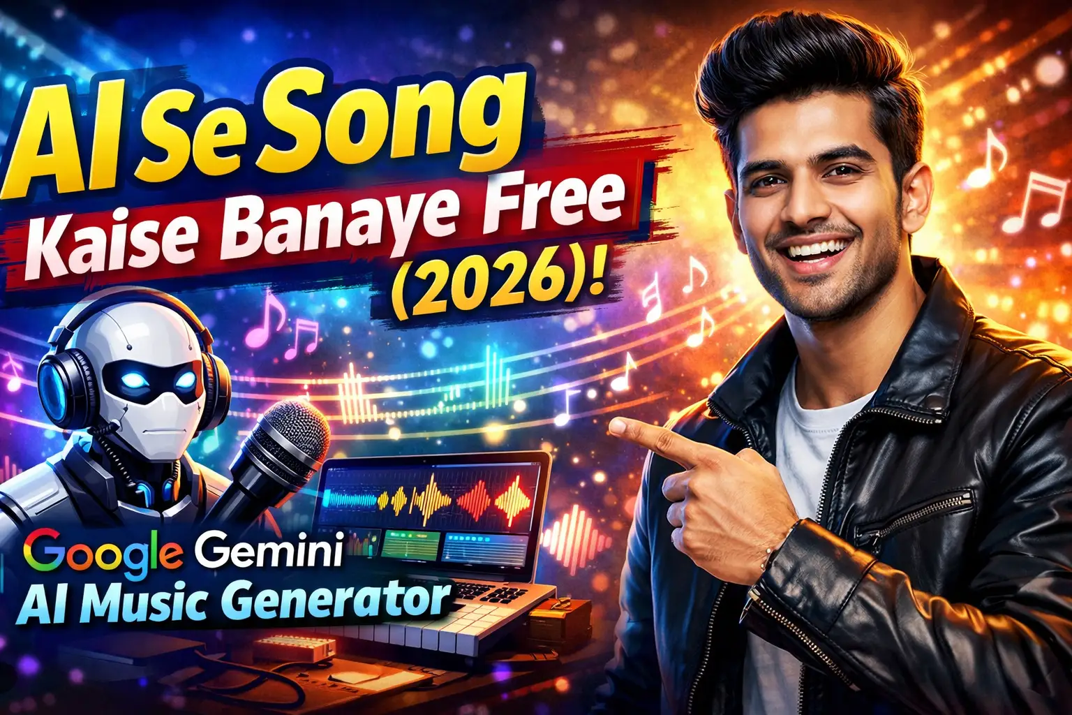 AI Se Song Kaise Banaye Free (2026) | Google Gemini AI Music Generator
