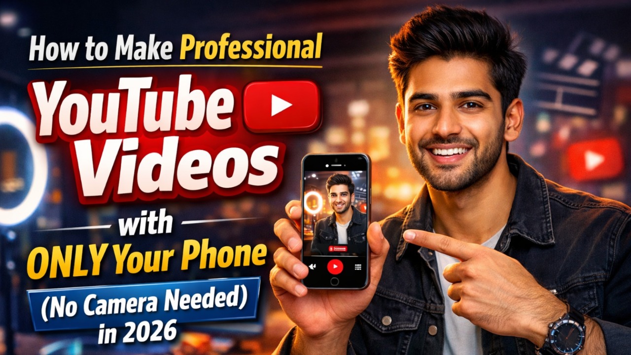 How to Make Professional YouTube Videos with ONLY Your Phone (No Camera Needed) in 2026