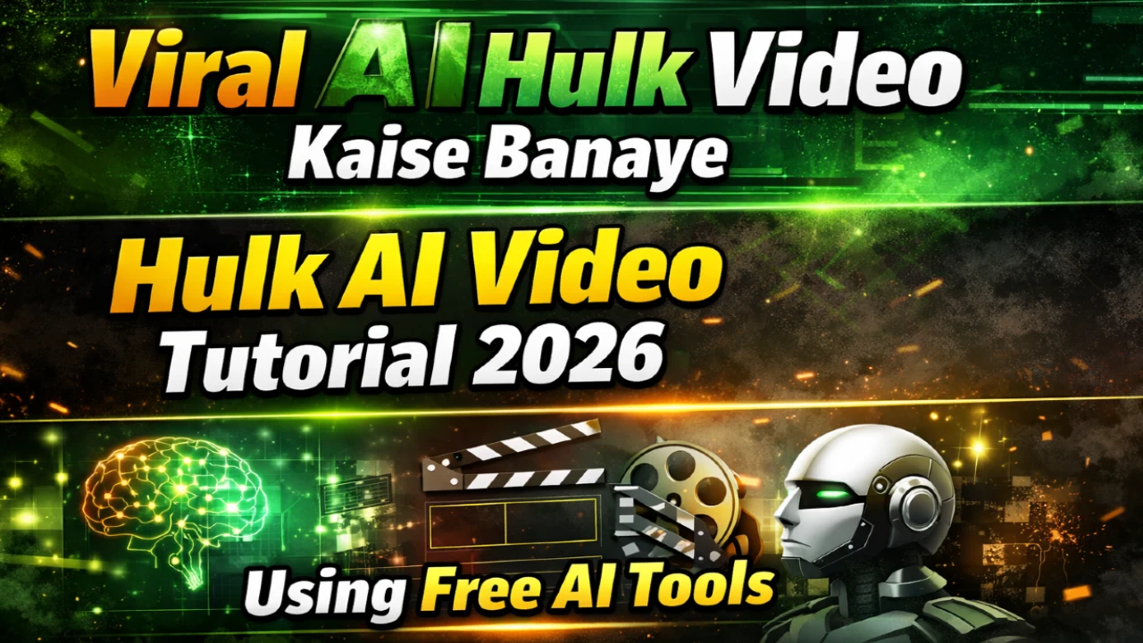 Viral AI Hulk Video Kaise Banaye | Hulk AI Video Tutorial 2026 | Using Free AI Tools