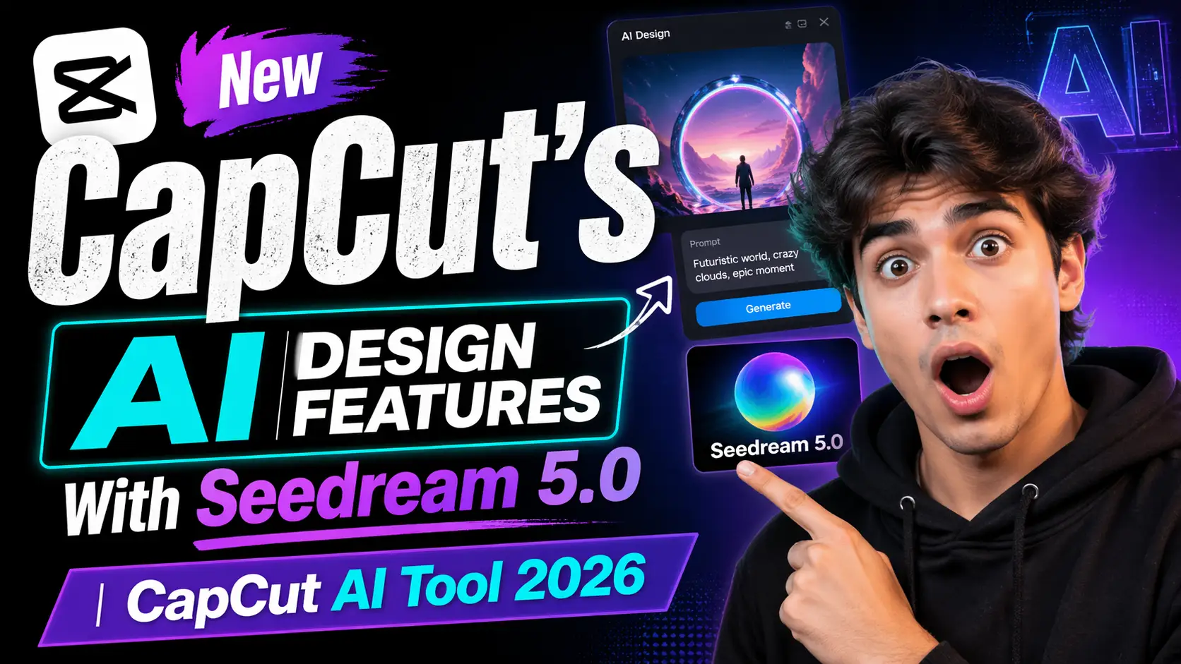 New CapCut's AI Design Features With Seedream 5.0 | CapCut AI Tool 2026
